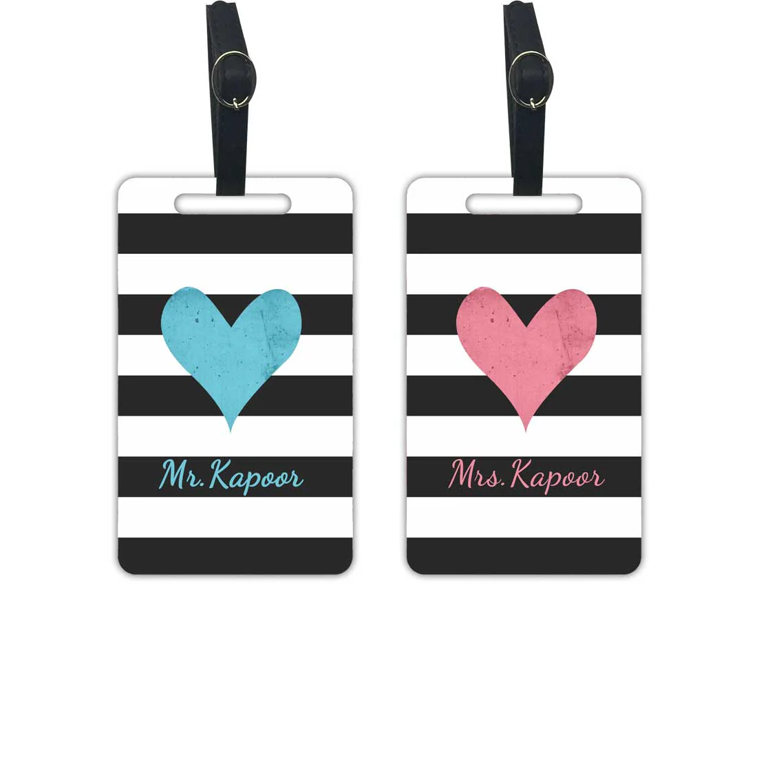 Personalized Couple Passport Cover Luggage Tag Gift Box- Mr Mrs Passport Sleeve and Bag Tag Set - Image 6