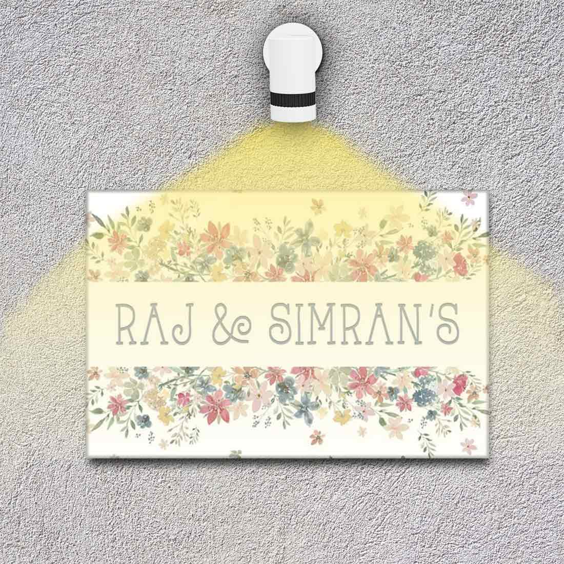 Couples Custom Door Name Plate - Couples Home - Image 2