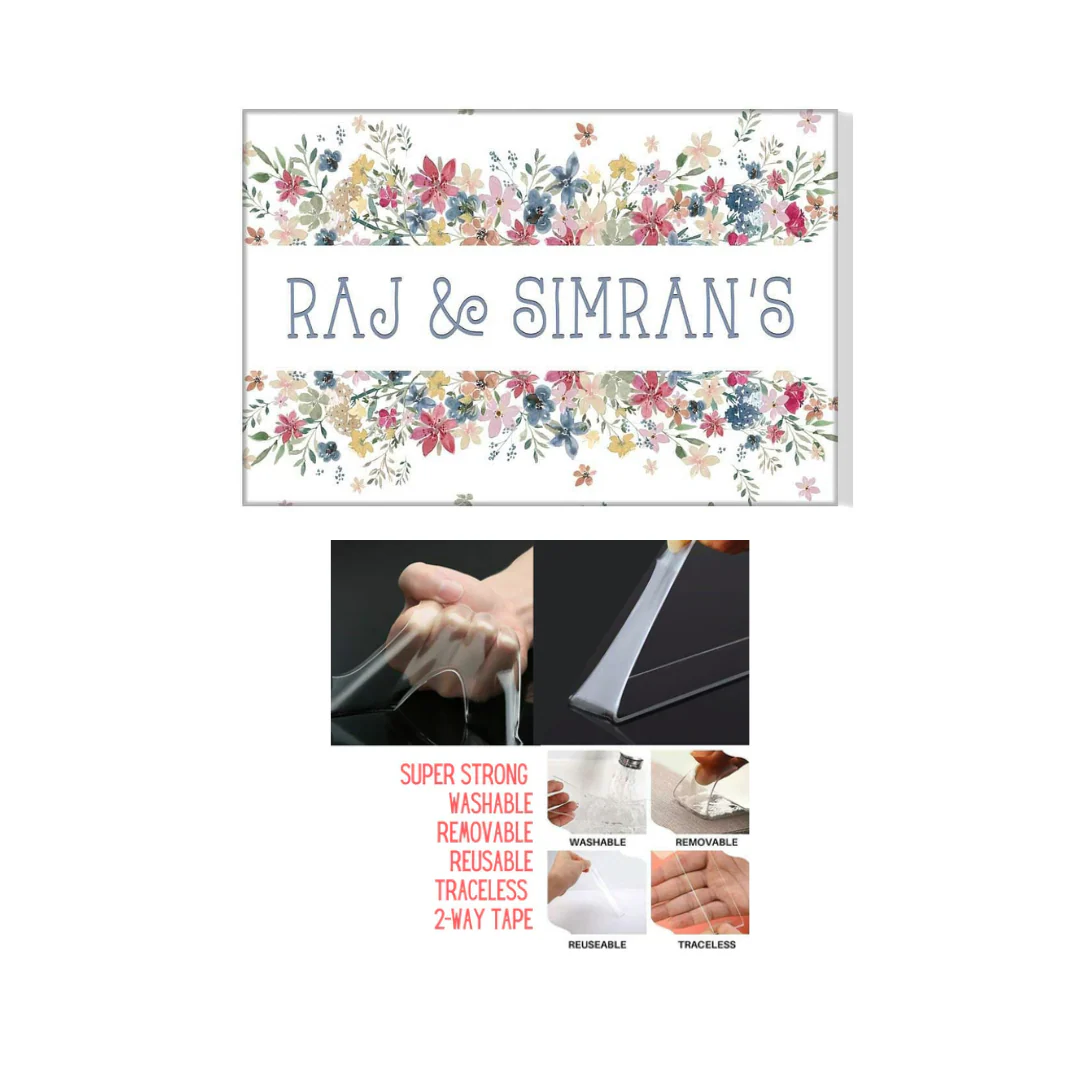 Couples Custom Door Name Plate - Couples Home - Image 6