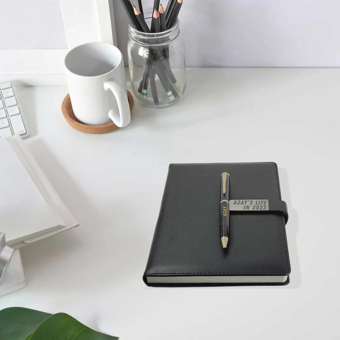 Personalized Diary and Pen with Name Birthday Gift Idea - Corporate Gifting - Image 4