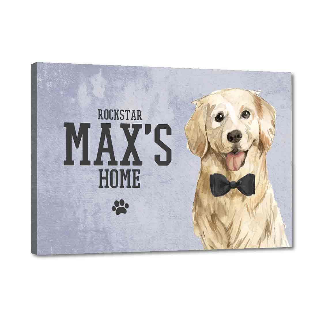New Customized Nameplate for Pets -Loving Cute Golden Retriever