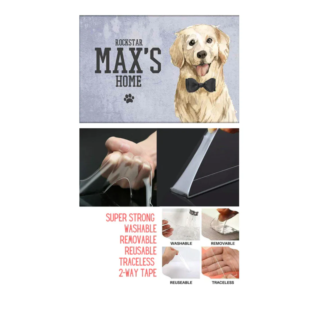 New Customized Nameplate for Pets -Loving Cute Golden Retriever - Image 5