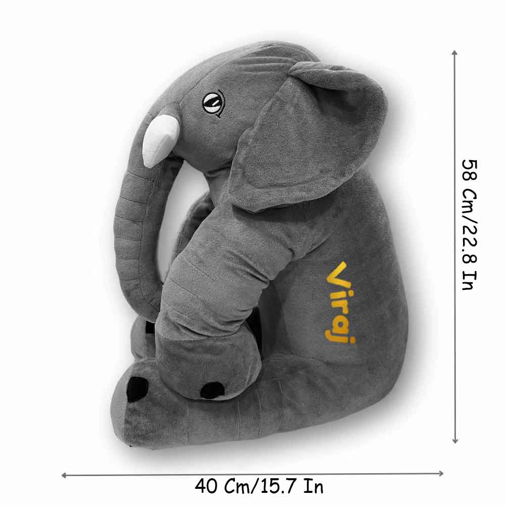 Personalized Elephant Plush Toy – Soft, Cuddly & Custom Gift for Kids - Image 2