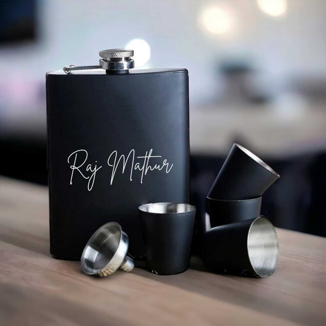 Personalized Engraved Stainless Steel Hip Flask for Gift Ideas - Add Name - Image 6