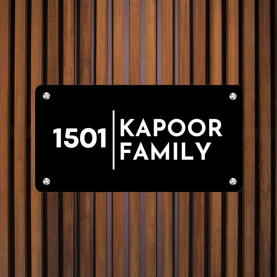 Personalised Engraved Steel Name Plates for Houses Entrance - Image 2
