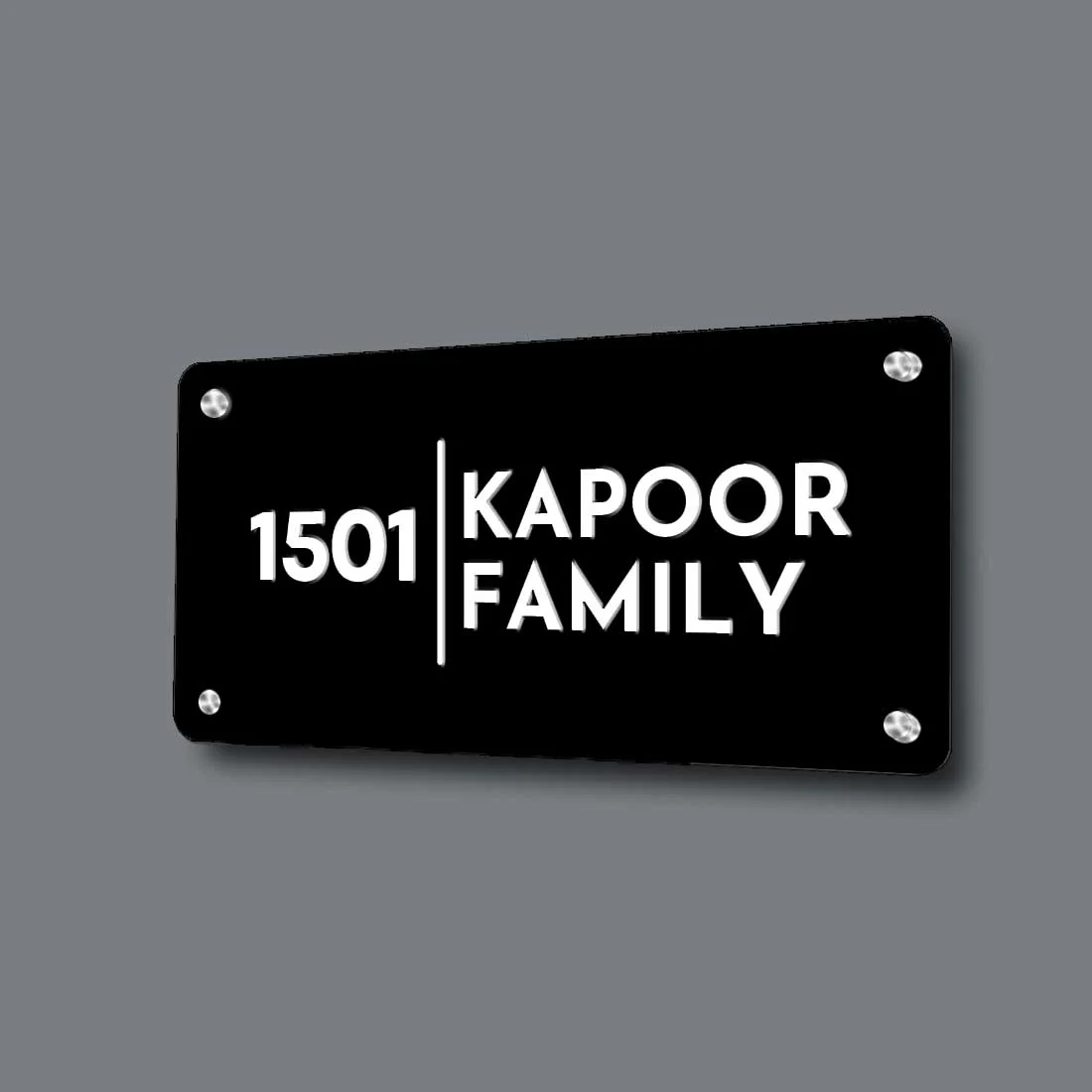 Personalised Engraved Steel Name Plates for Houses Entrance - Image 3