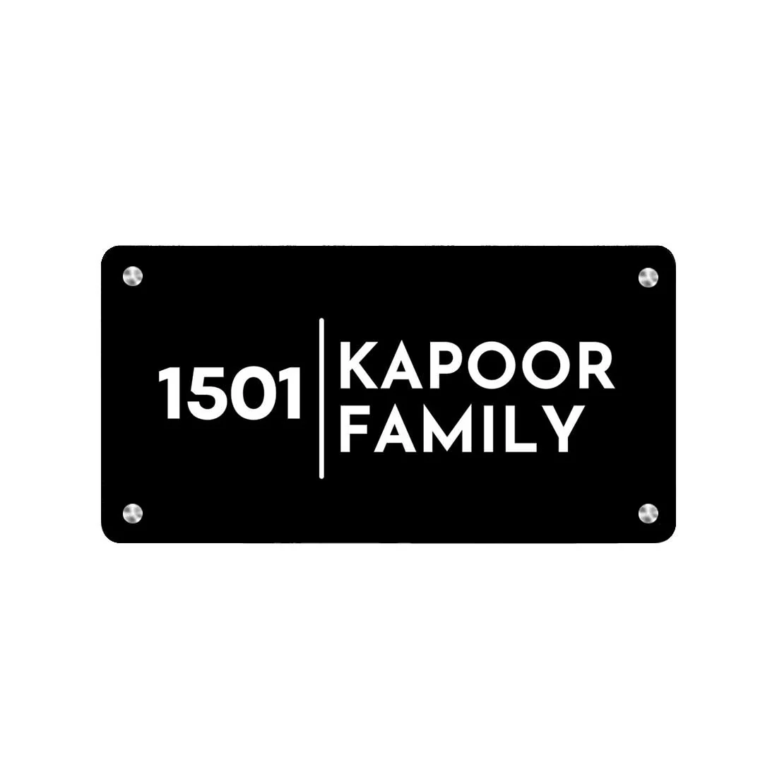 Personalised Engraved Steel Name Plates for Houses Entrance - Image 4