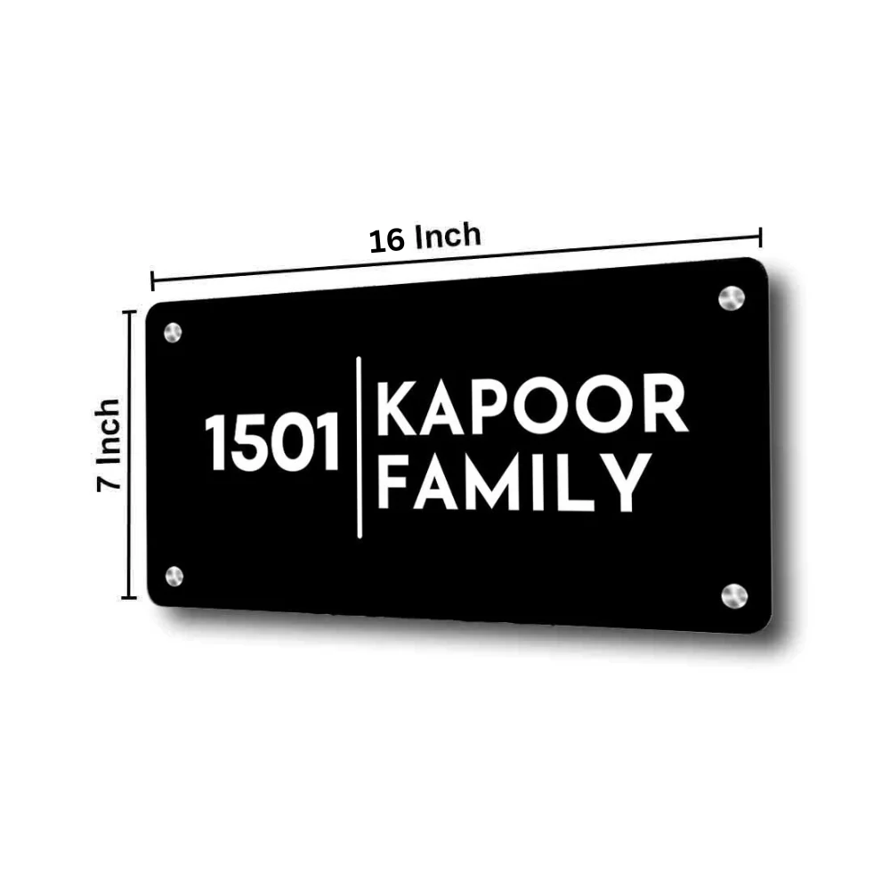 Personalised Engraved Steel Name Plates for Houses Entrance - Image 5