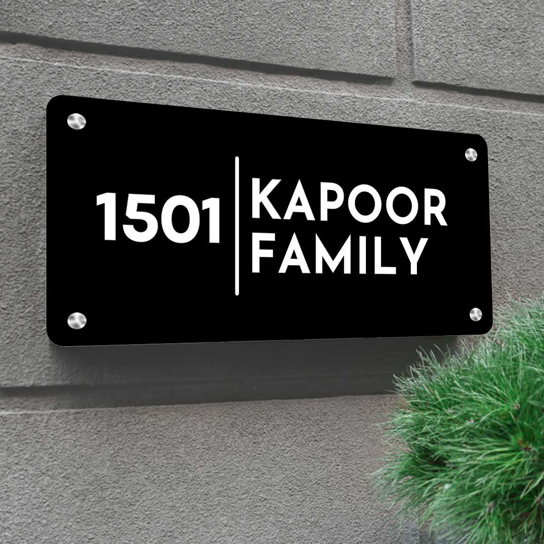 Personalised Engraved Steel Name Plates for Houses Entrance - Image 6