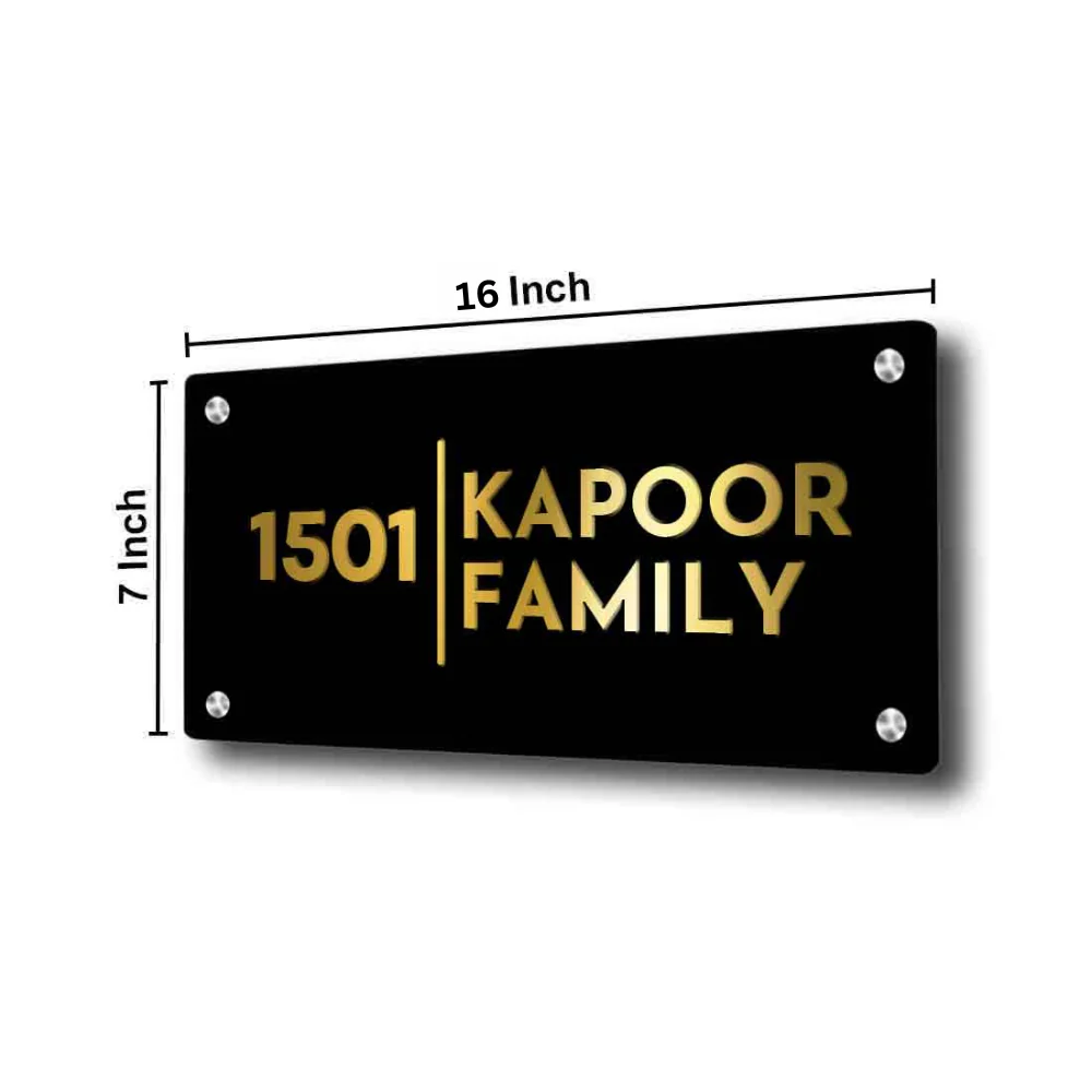 Personalised Engraved Steel Name Plates for Houses Entrance - Image 9