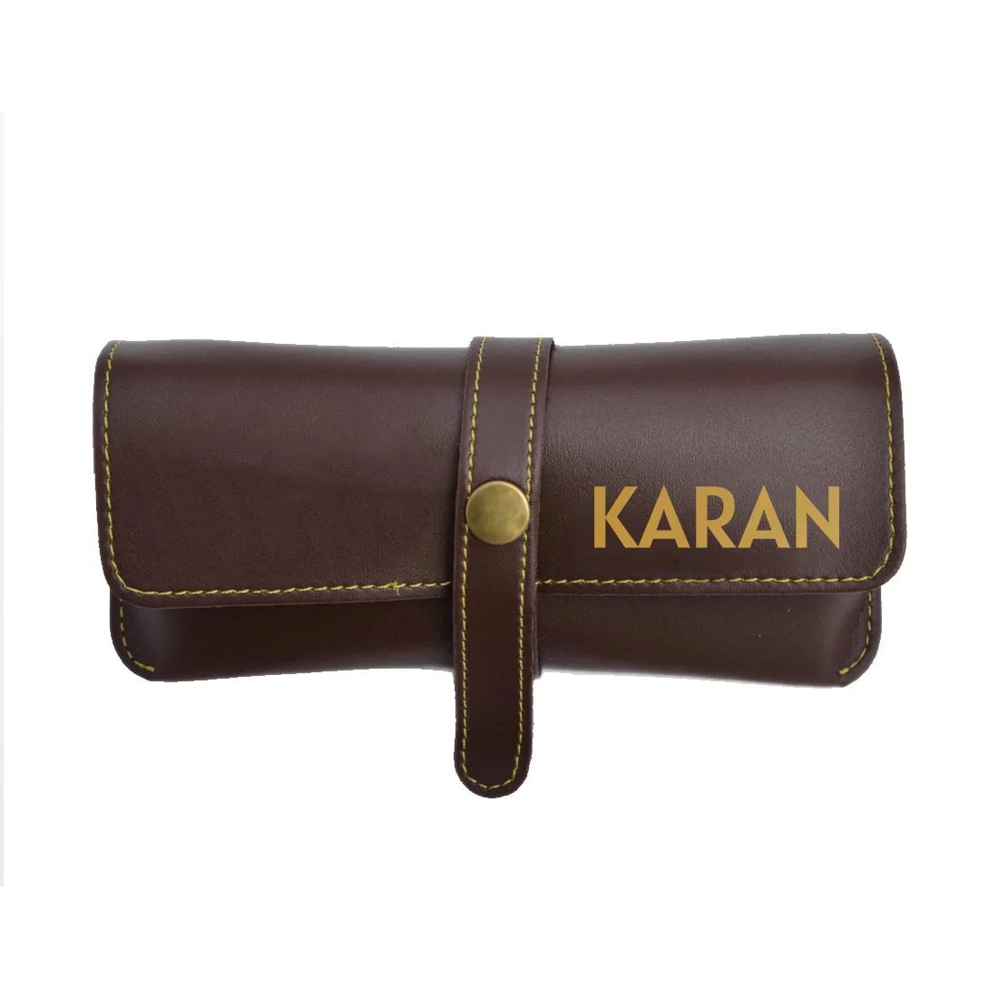 Custom Eyeglass Case EyeWear Sunglass Specs Holder - Premium Vegan Leather - Image 4