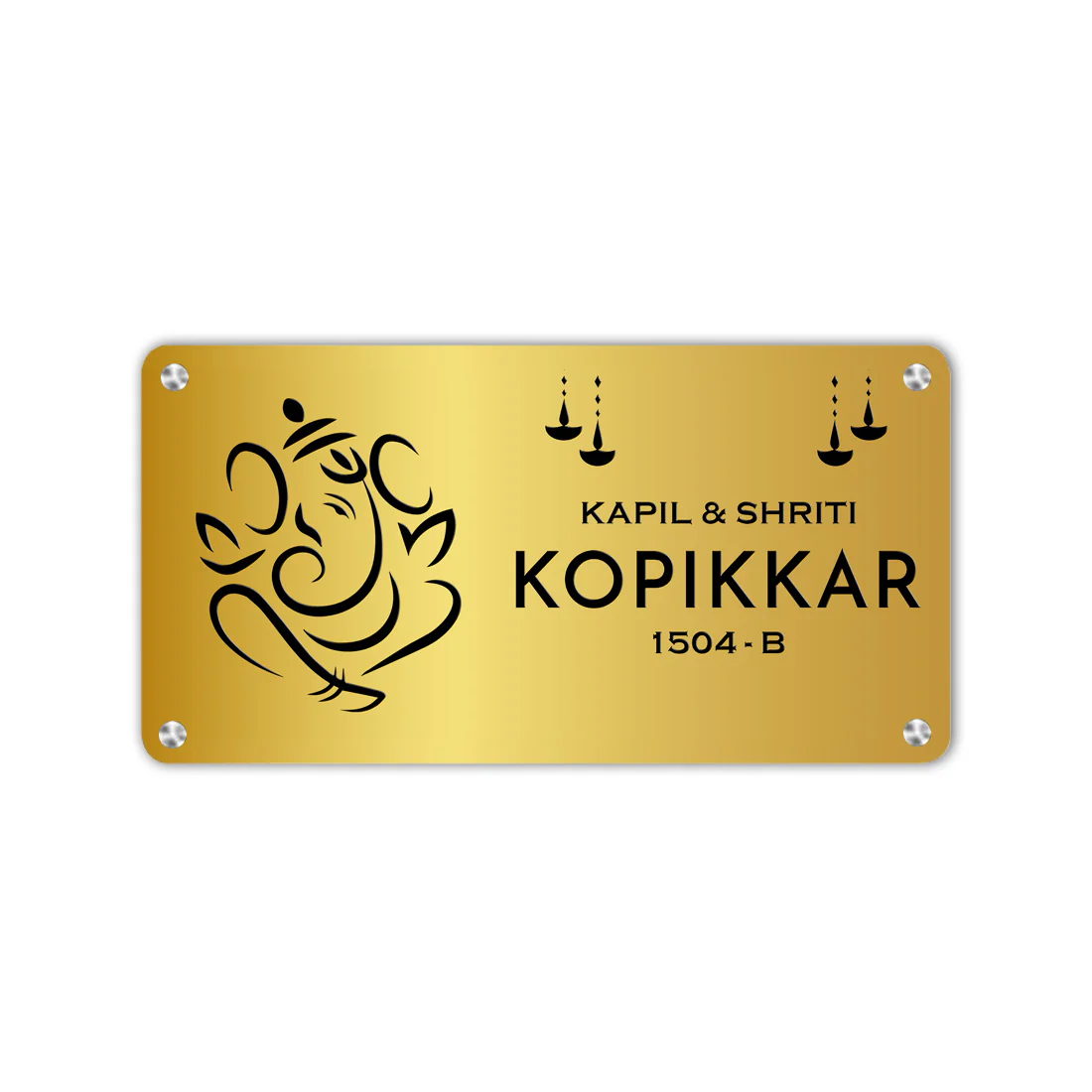 Personalized Name Plate Design with Ganesha-God Nameplate For Home Office Auspicious Nameplate - Image 4
