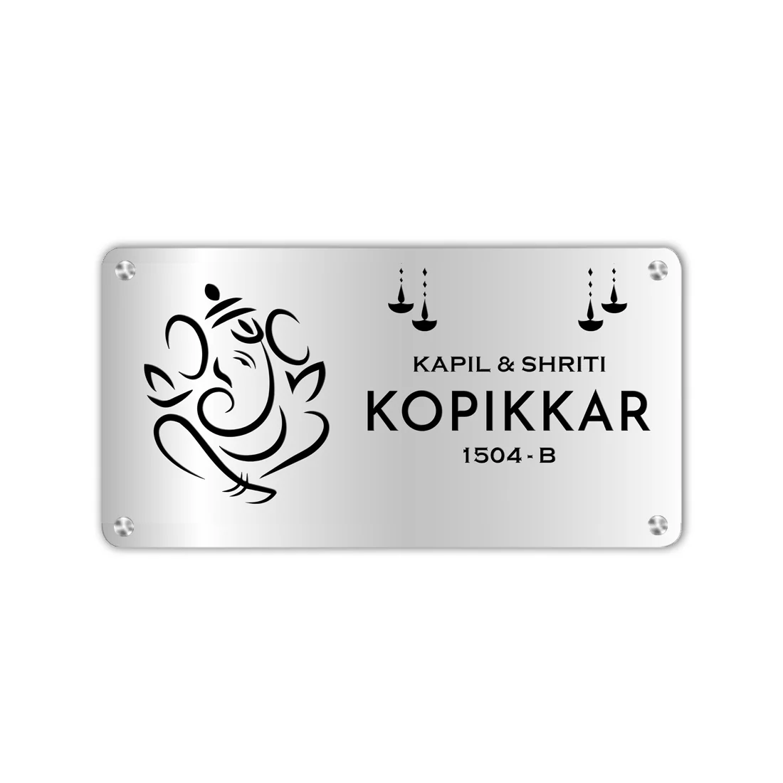 Personalized Name Plate Design with Ganesha-God Nameplate For Home Office Auspicious Nameplate - Image 6