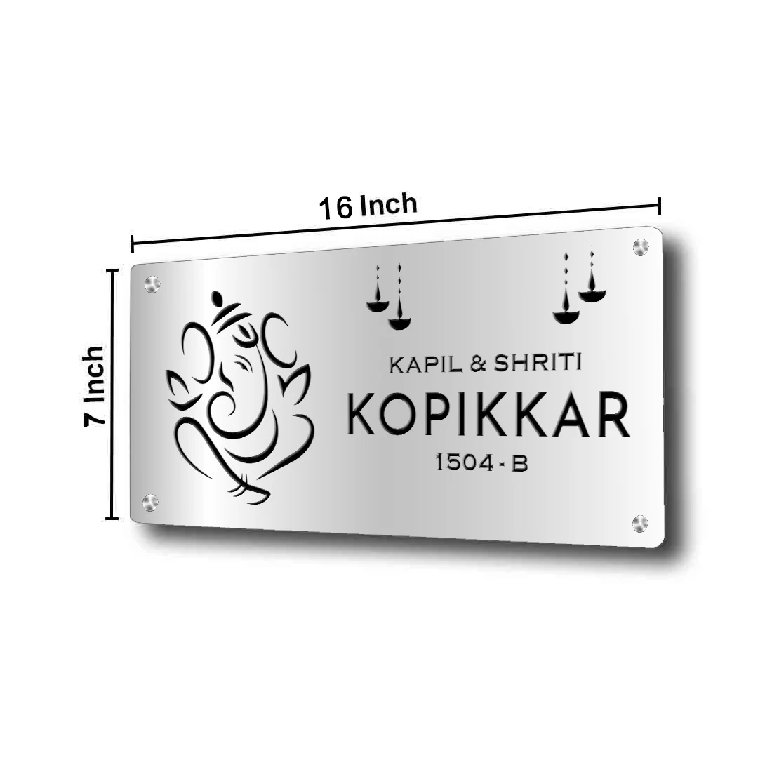Personalized Name Plate Design with Ganesha-God Nameplate For Home Office Auspicious Nameplate - Image 7