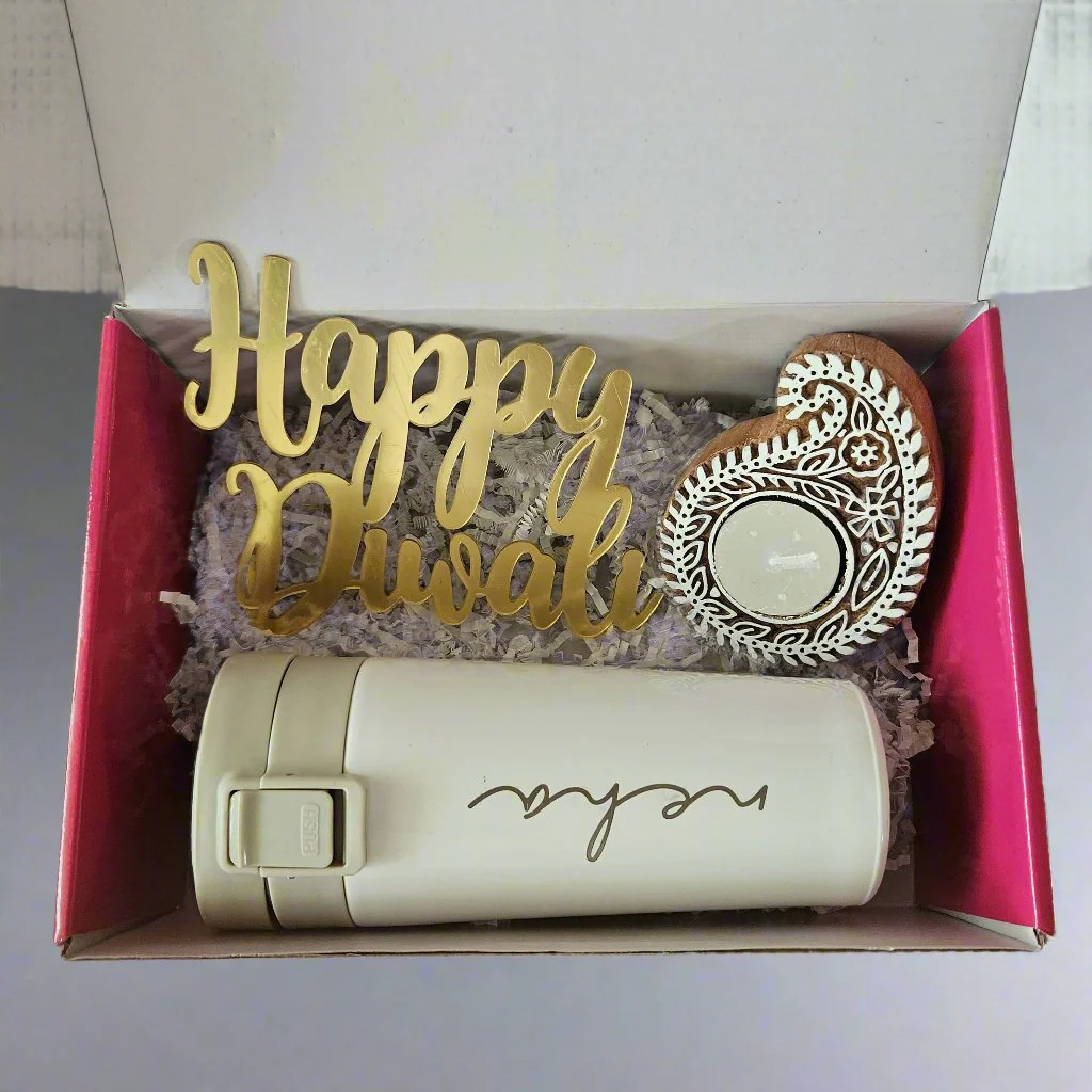 Nutcase Personalized Gifts for Diwali with Coffee Tumbler and a Beautiful Candle Holder - Image 3
