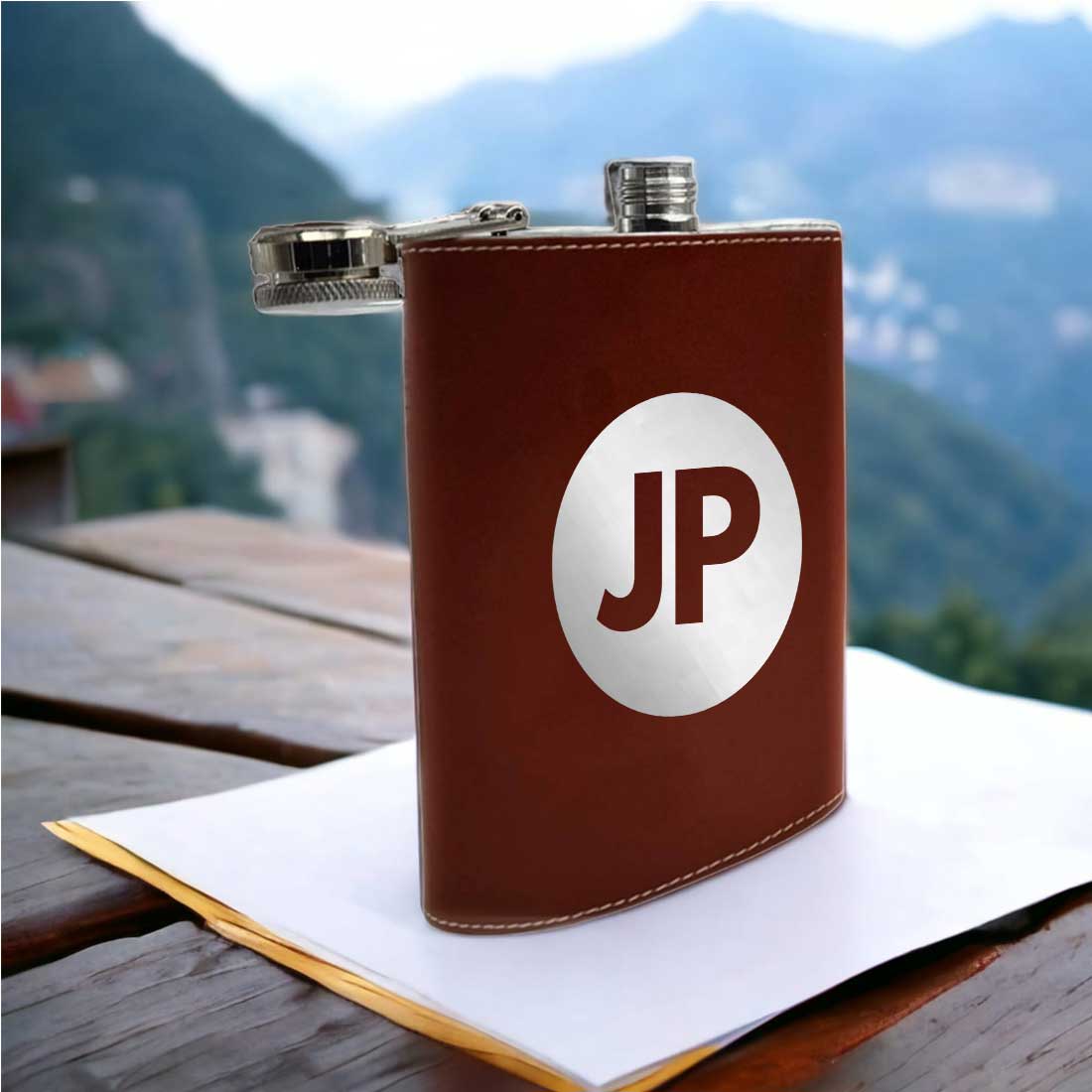 PU Leather Hip Flask With Name Personalized Gifts For Men - Image 15