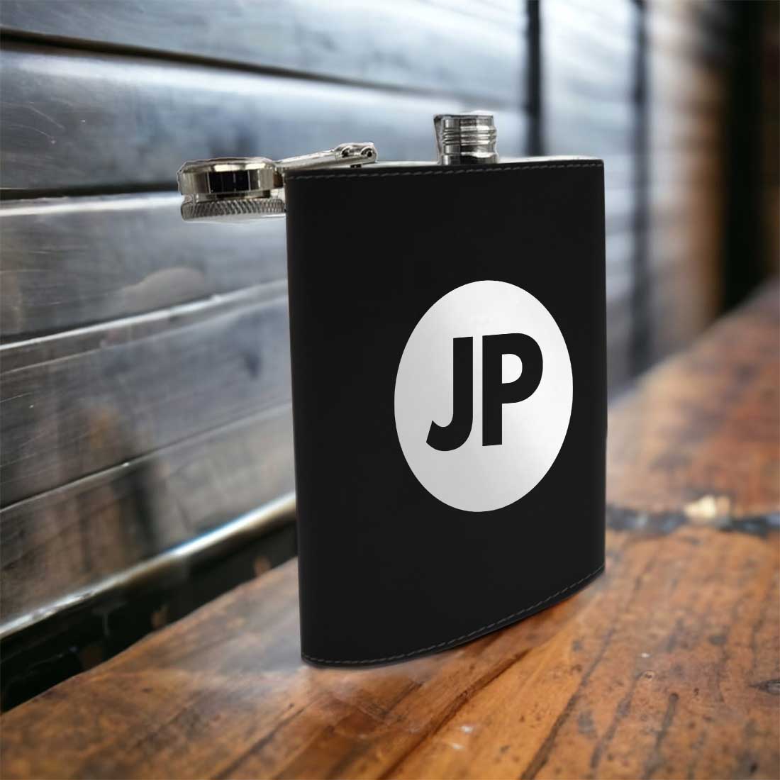 PU Leather Hip Flask With Name Personalized Gifts For Men - Image 4