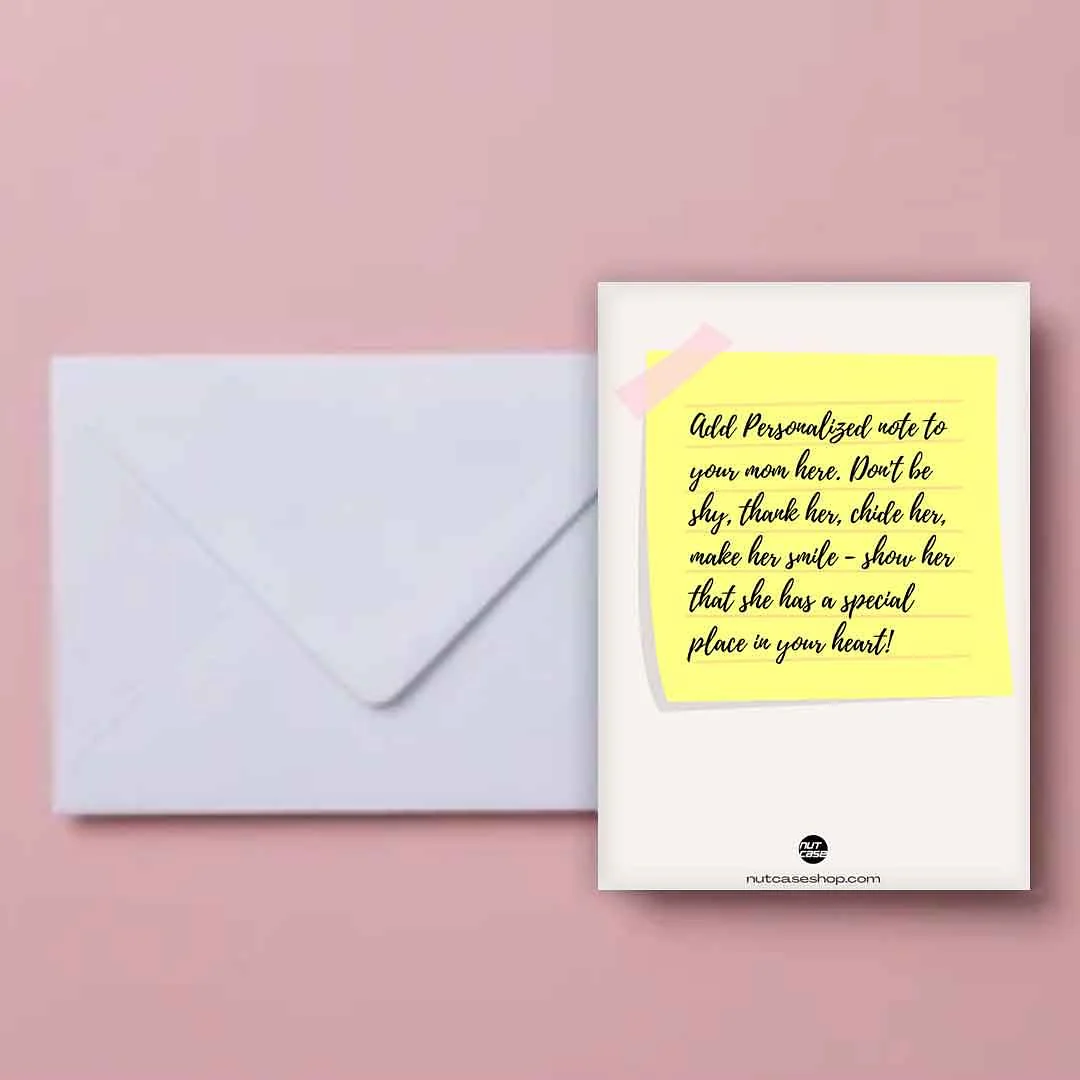 Personalized Greeting Card Mother's Day Gift - Pink Heart - Image 5