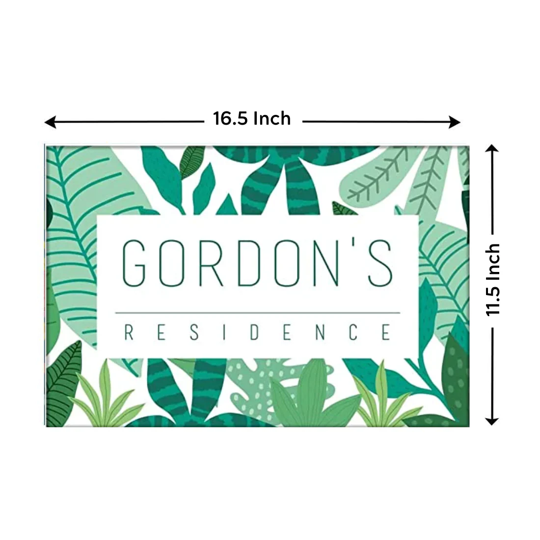 Custom Door Nameplate for Home - Tropical Home Decor Leaves - Image 8