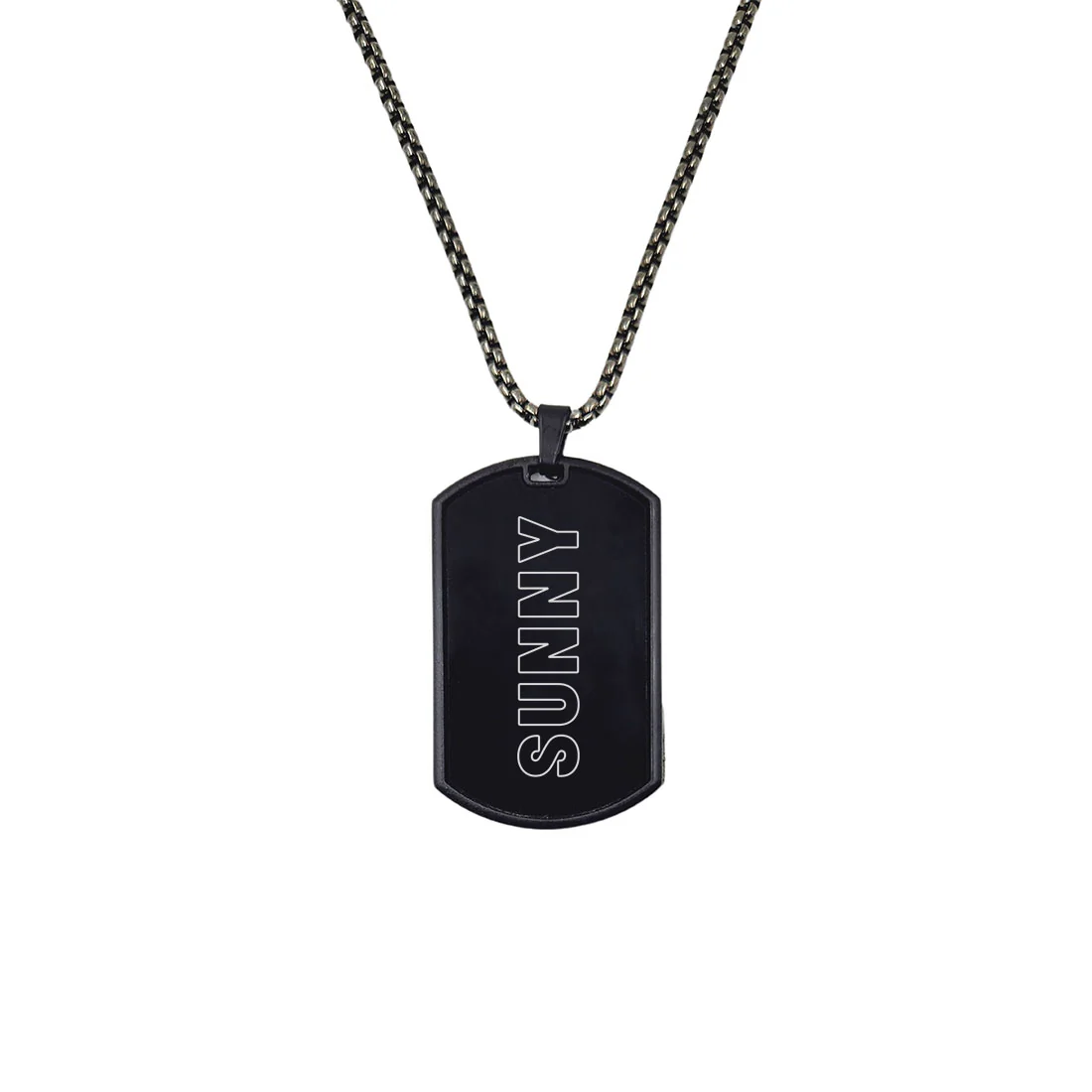 Personalized ID Tags Military Dog Tags With Chain for Men