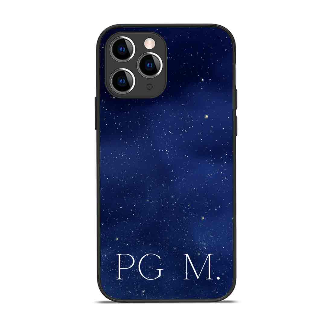 Personalized iPhone 11 Pro Cover Mobile Back Case with Name - Starry Night - Image 2