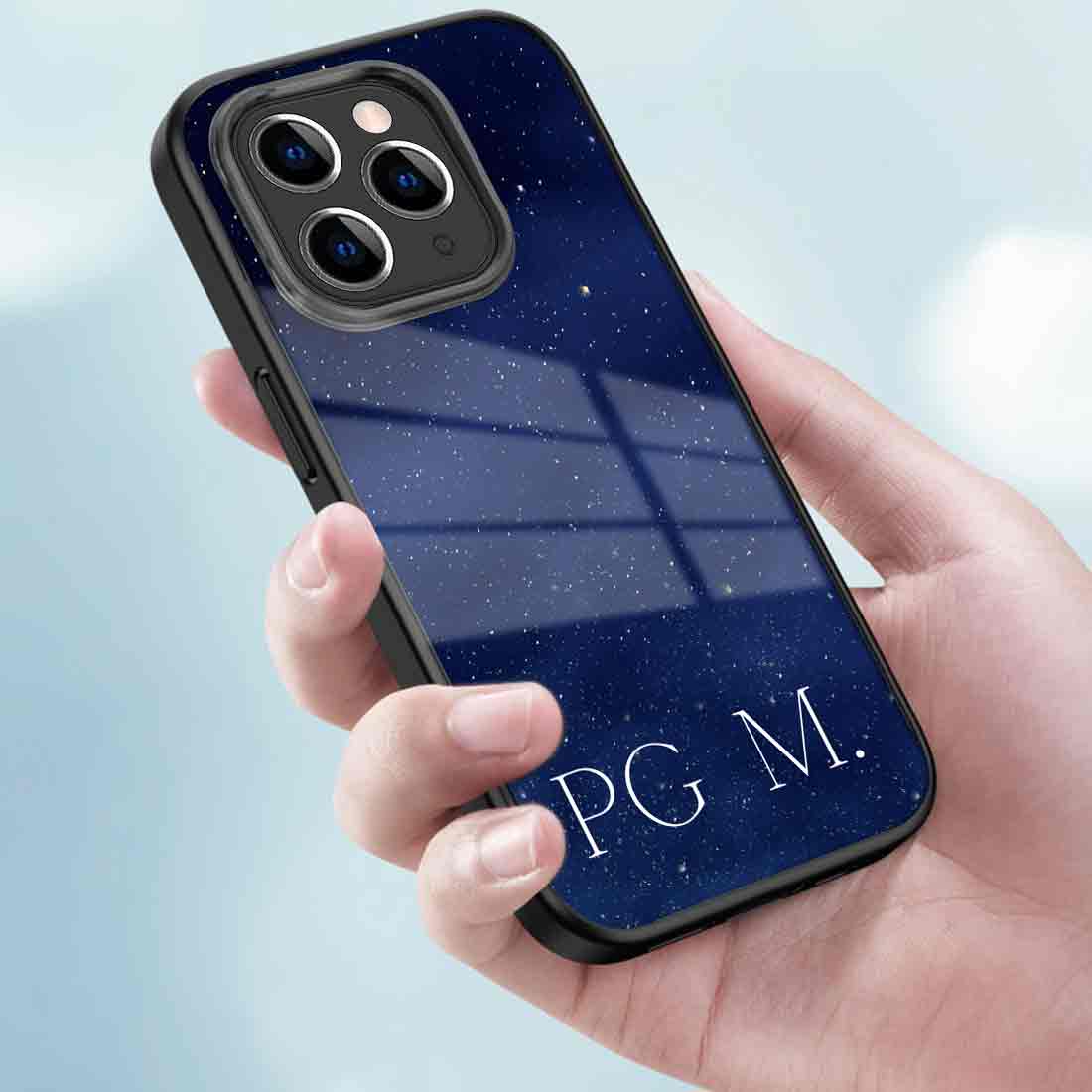 Personalized iPhone 11 Pro Cover Mobile Back Case with Name - Starry Night - Image 3