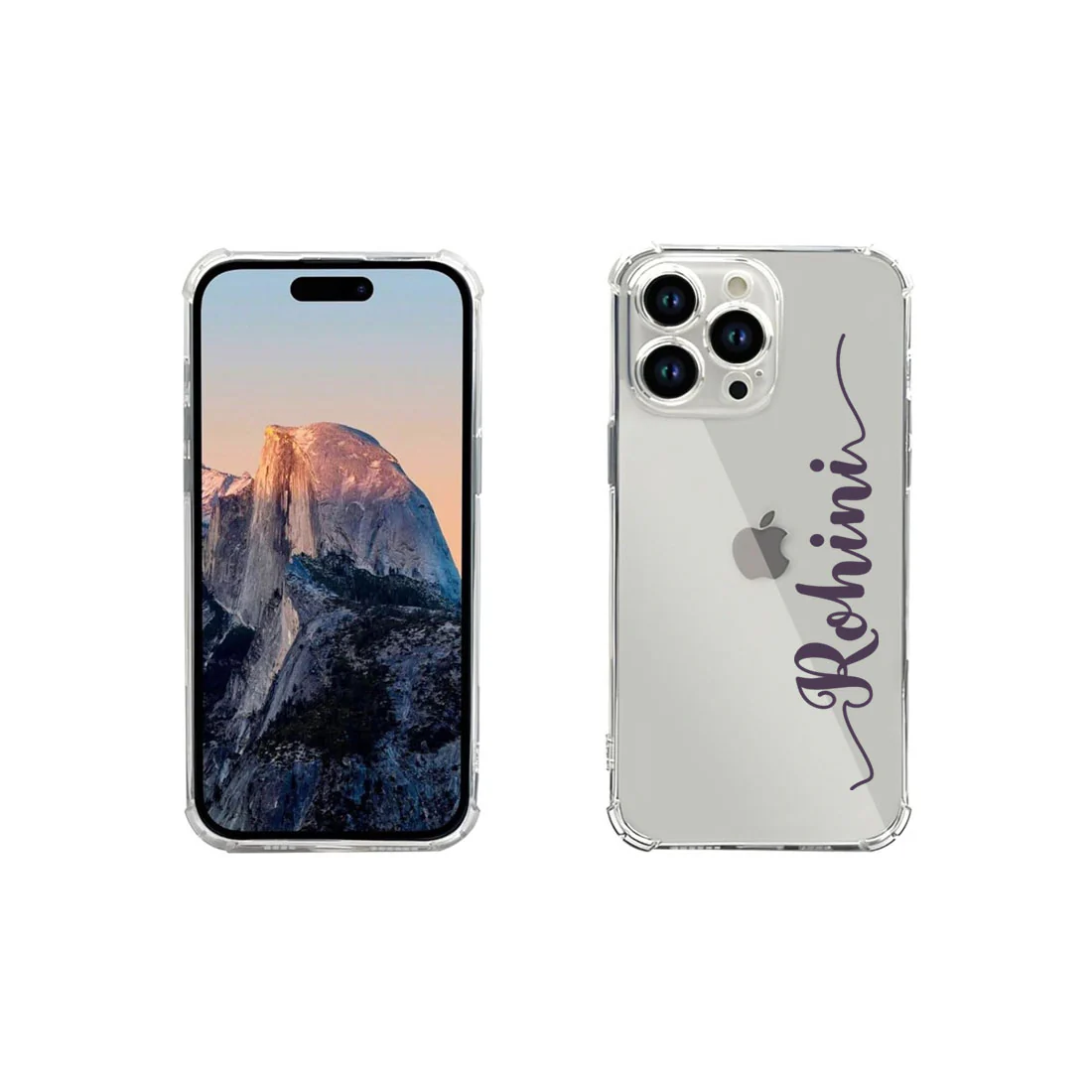 Personalized IPhone 13 Pro Cover with Name Transparent TPU Flexible Cover - Image 2
