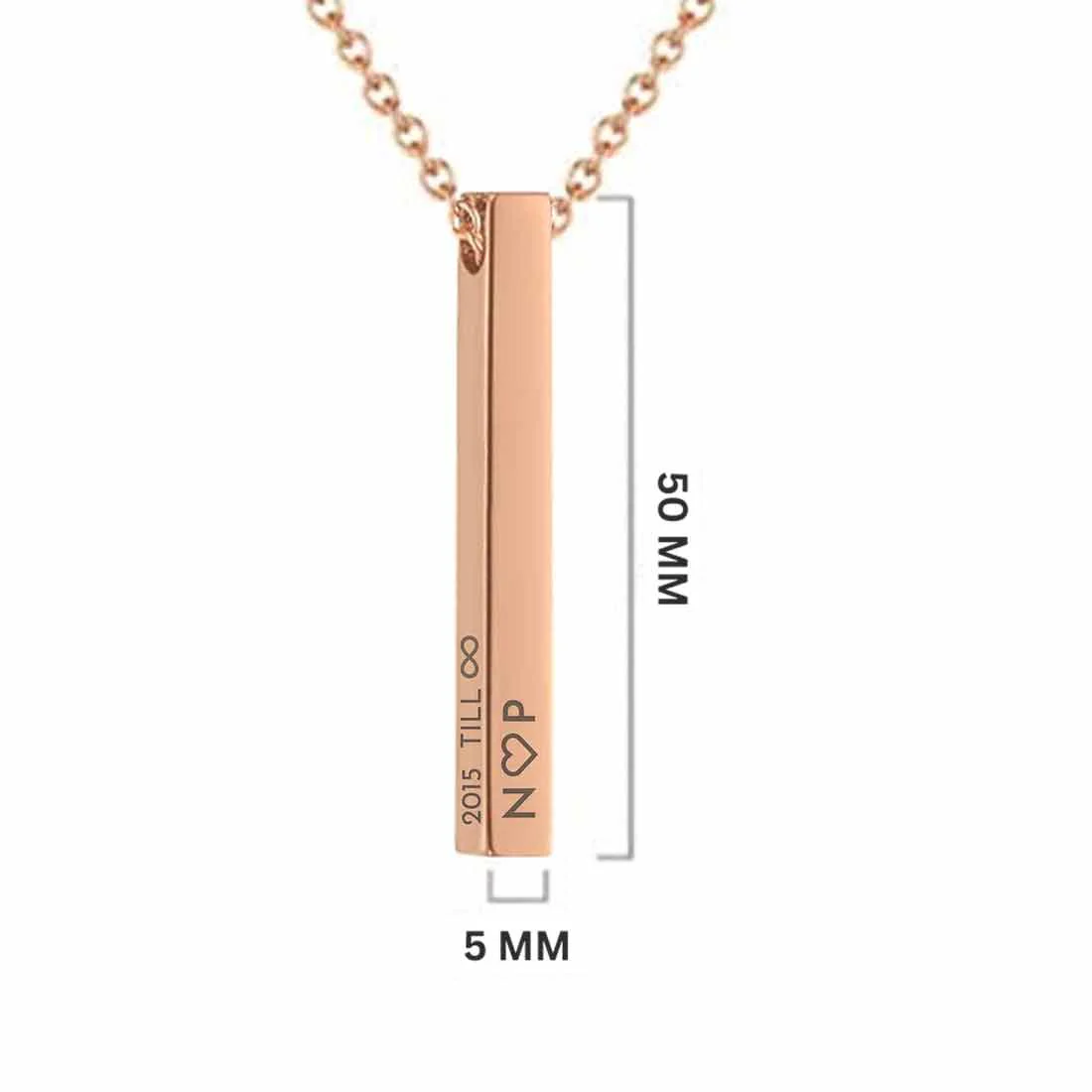 Personalized Jewelery Pendant Engraved Necklace for Her - Infinity - Image 5