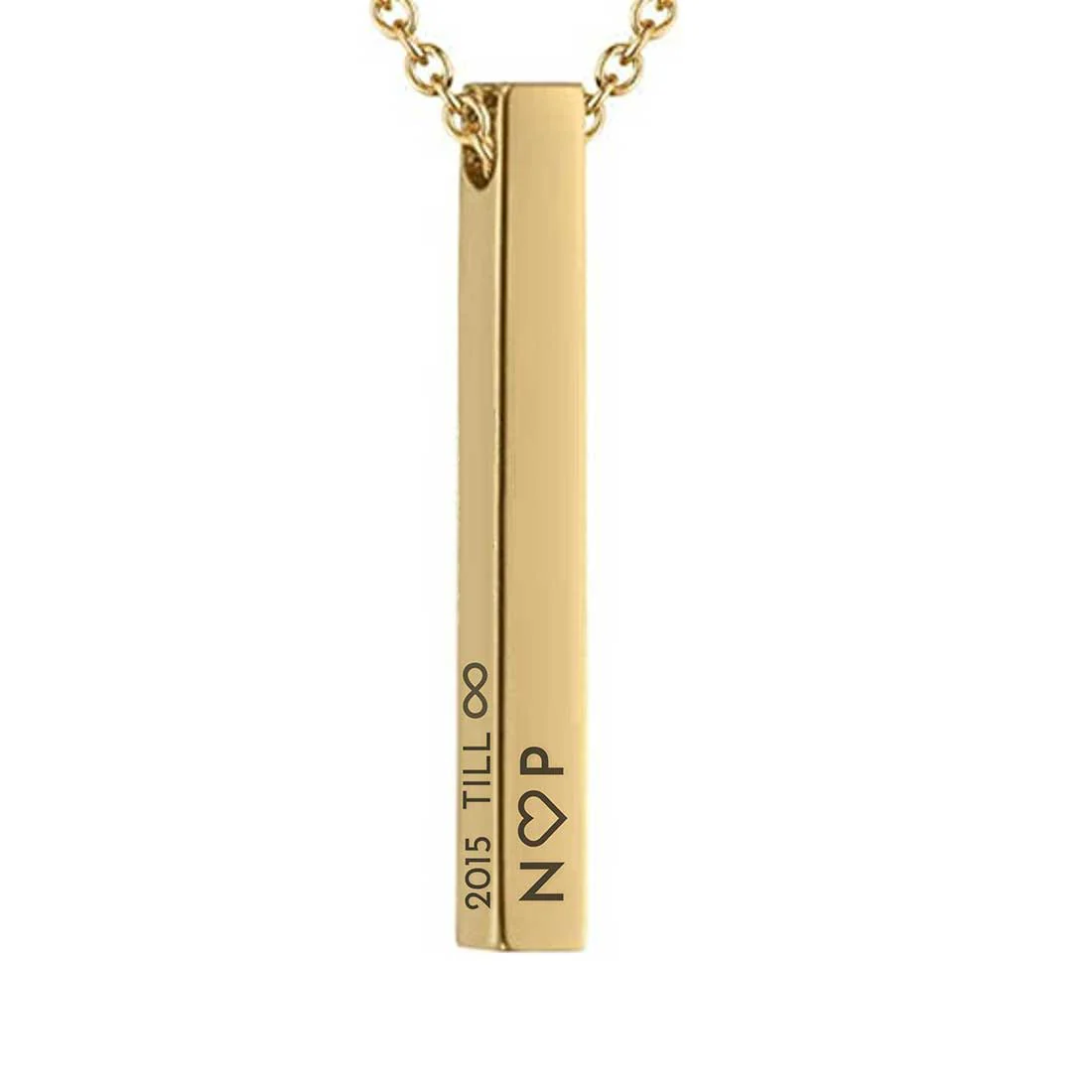 Personalized Jewelery Pendant Engraved Necklace for Her - Infinity - Image 6