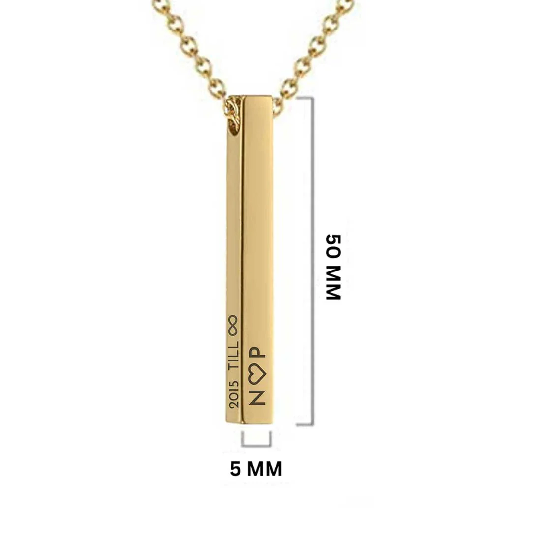 Personalized Jewelery Pendant Engraved Necklace for Her - Infinity - Image 9