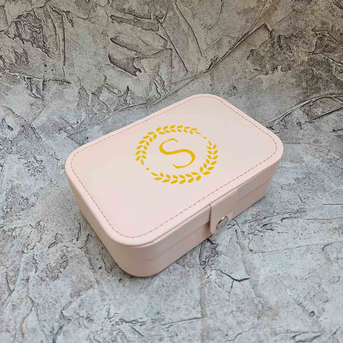 Personalised Jewellery Box Cabinet for Earrings Custom Jewellery Storage Case for Travel - Image 3
