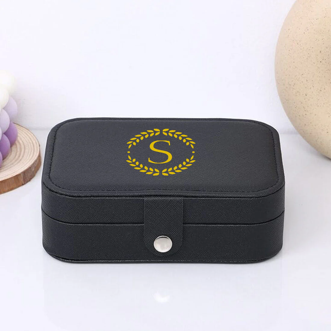 Personalised Jewellery Box Cabinet for Earrings Custom Jewellery Storage Case for Travel - Image 9