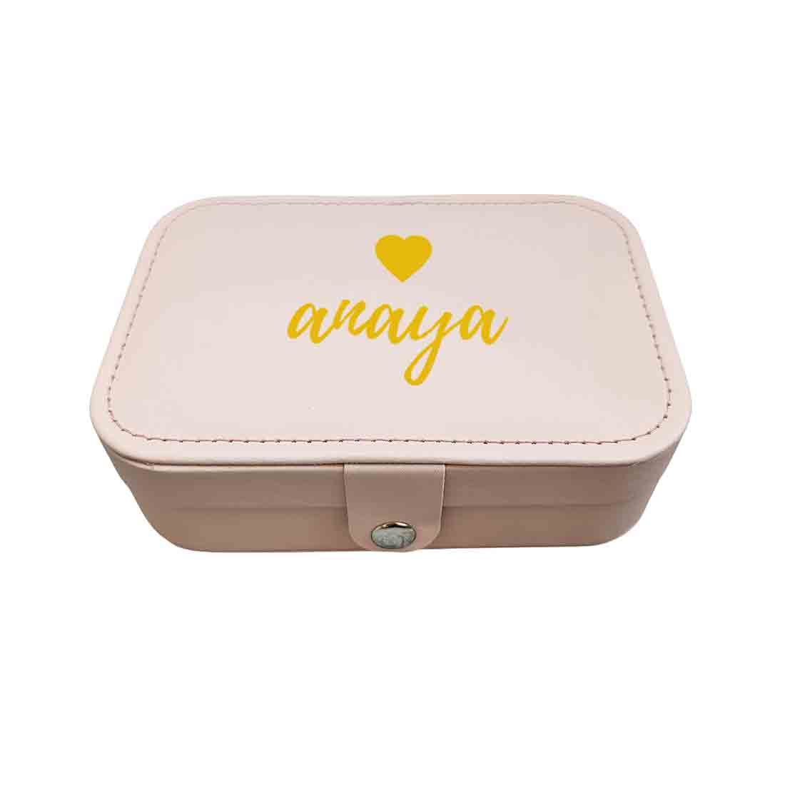 Personalized Jewellery Box for Gifting jewelry Case for Earrings Rings Pendant - Heart - Image 6