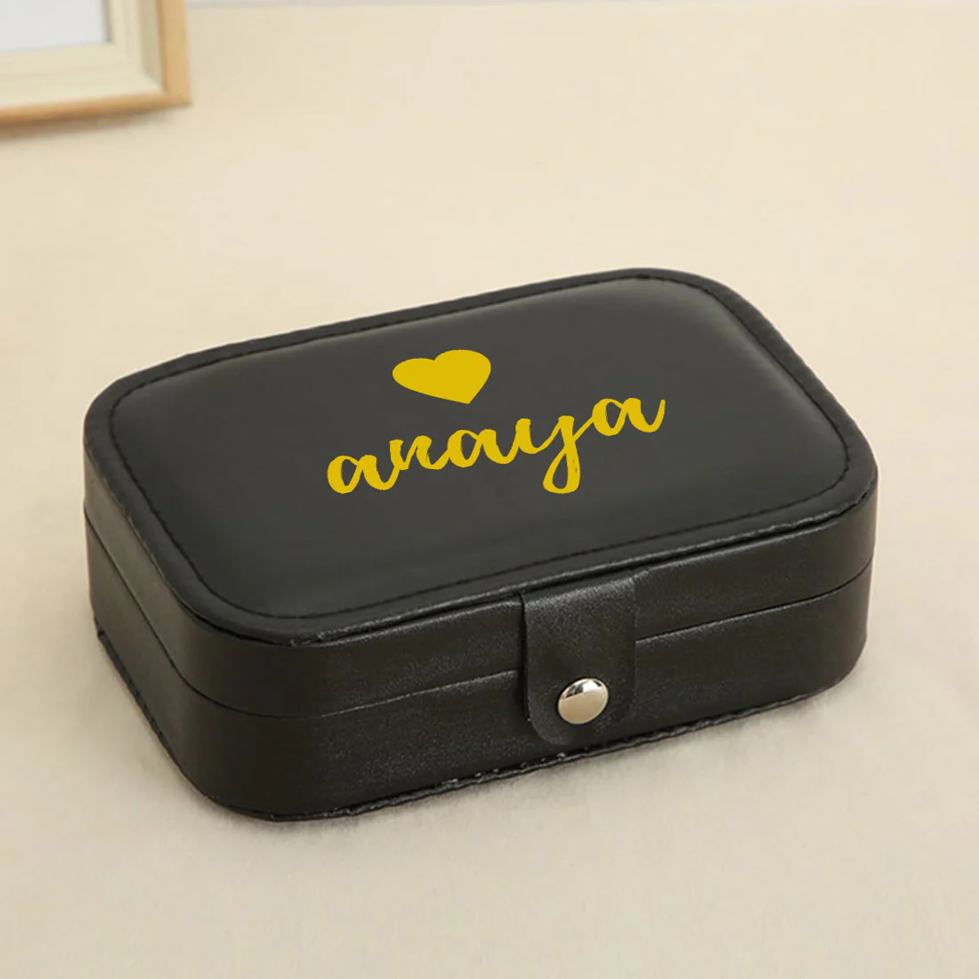 Personalized Jewellery Box for Gifting jewelry Case for Earrings Rings Pendant - Heart - Image 8