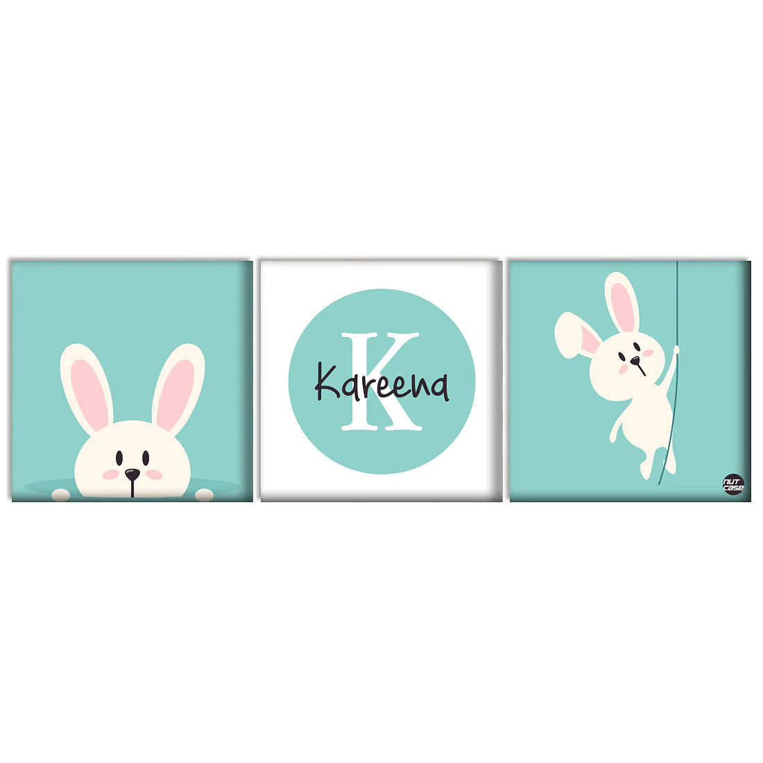 Personalized Nursery Wall Art -Cute Bunny - Image 3