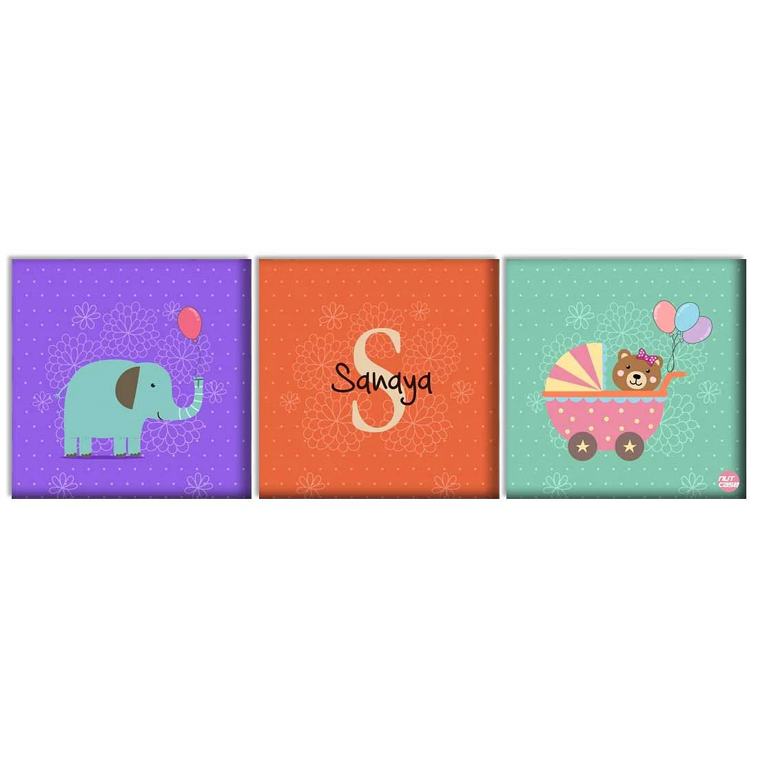 Personalized Nursery Wall Art -Baby Elephant - Image 2