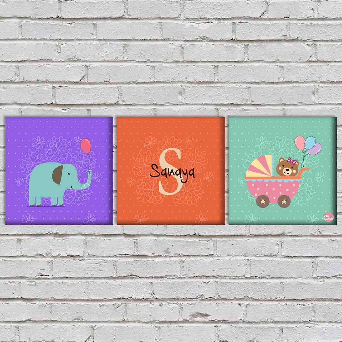 Personalized Nursery Wall Art -Baby Elephant - Image 3