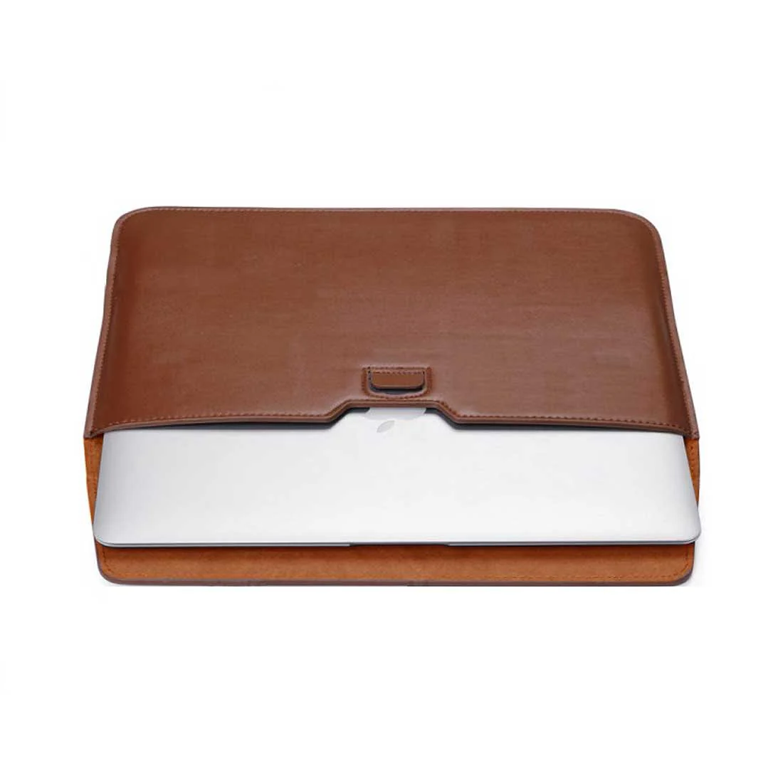 Personalized Leather Laptop Sleeve With Stand - Add Your Initial - Image 5