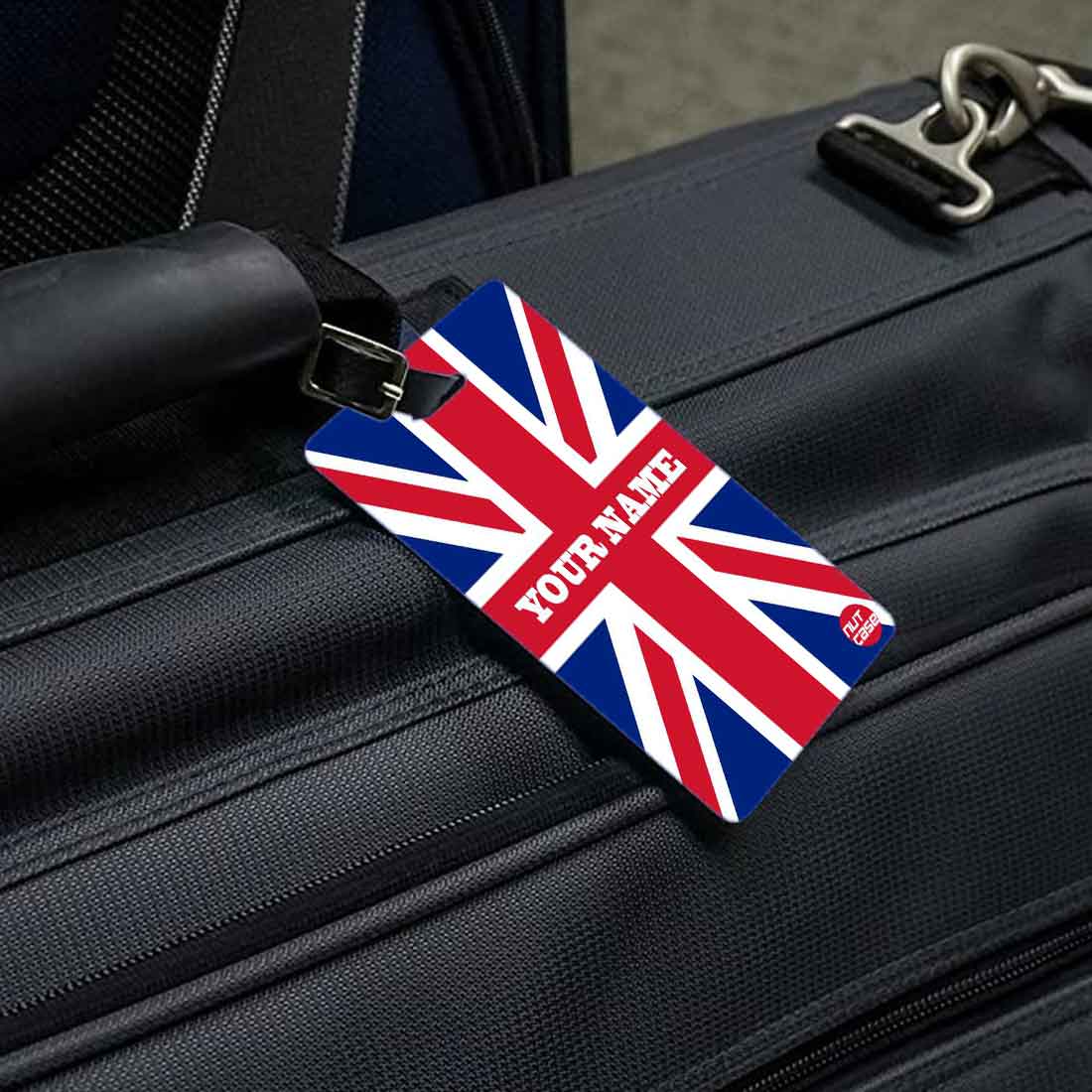 Personalized Designer Luggage Travel Baggage Tags - Union Jack - Image 2