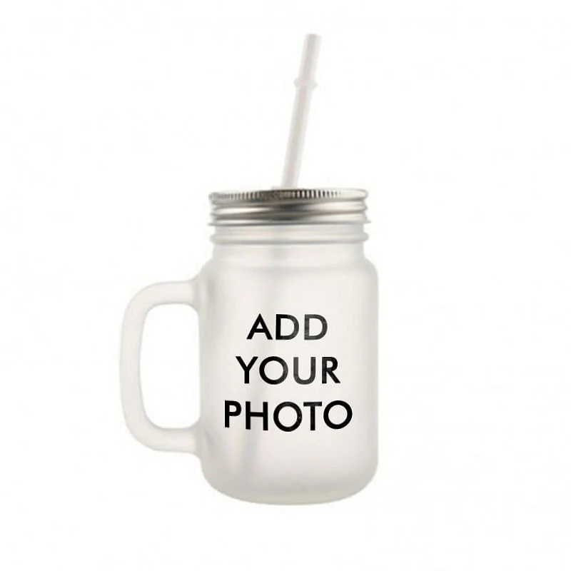 Personalized Mason Jar With Image Text- Add Your Photo - Image 2