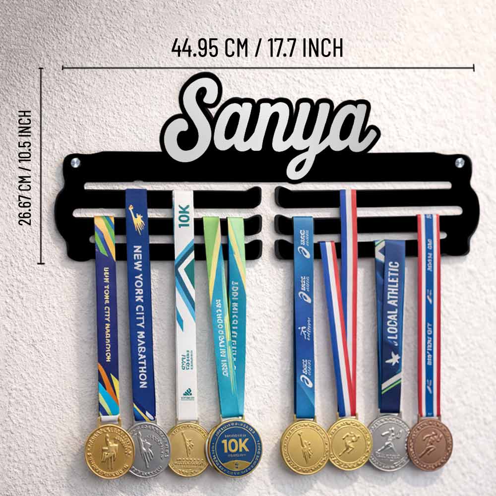 Personalized Medal Hanger with Name for Wall – Premium Medal Display Holder - Image 8