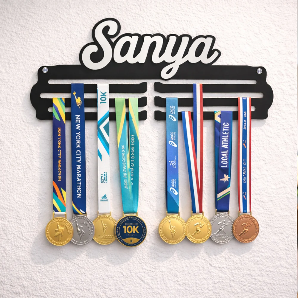Personalized Medal Hanger with Name for Wall – Premium Medal Display Holder - Image 9
