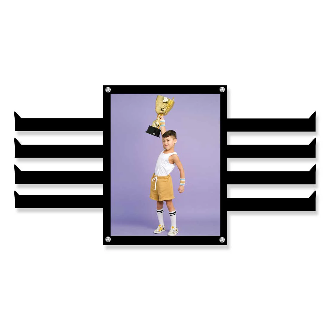 Metal Medal Holder with Photo Custom Hanger for Medals- Showcase your Achievements - Image 4