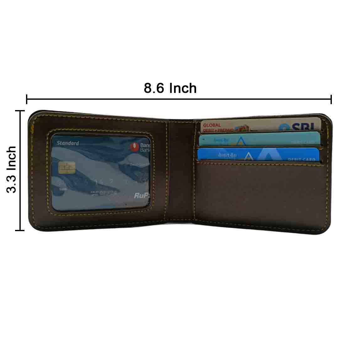 Customized Wallets for Him Faux Leather Gents Purse - Monogram - Image 5