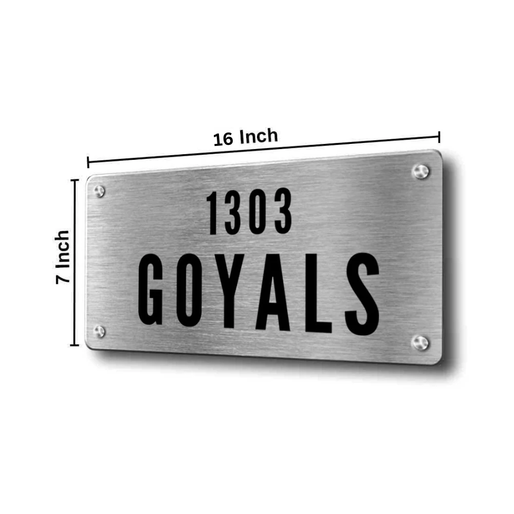 Personalized Metal Name Plate for House Outdoor Name Board - Image 4