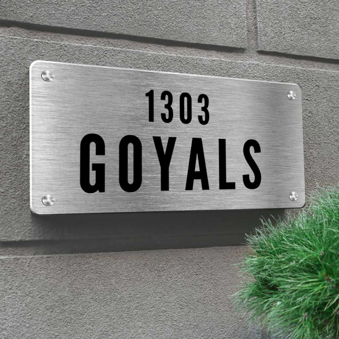 Personalized Metal Name Plate for House Outdoor Name Board - Image 5