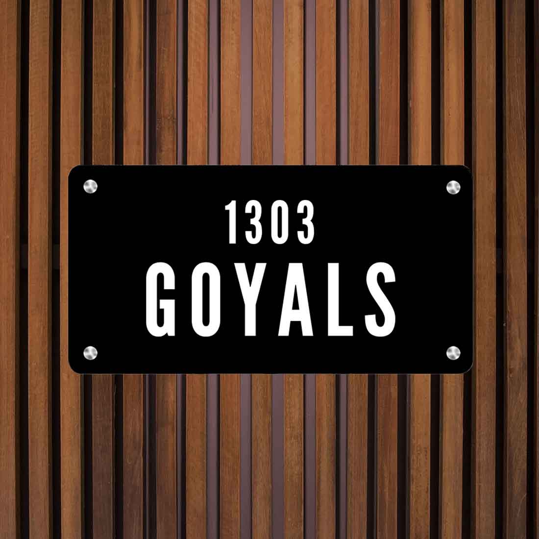 Personalized Metal Name Plate for House Outdoor Name Board - Image 2