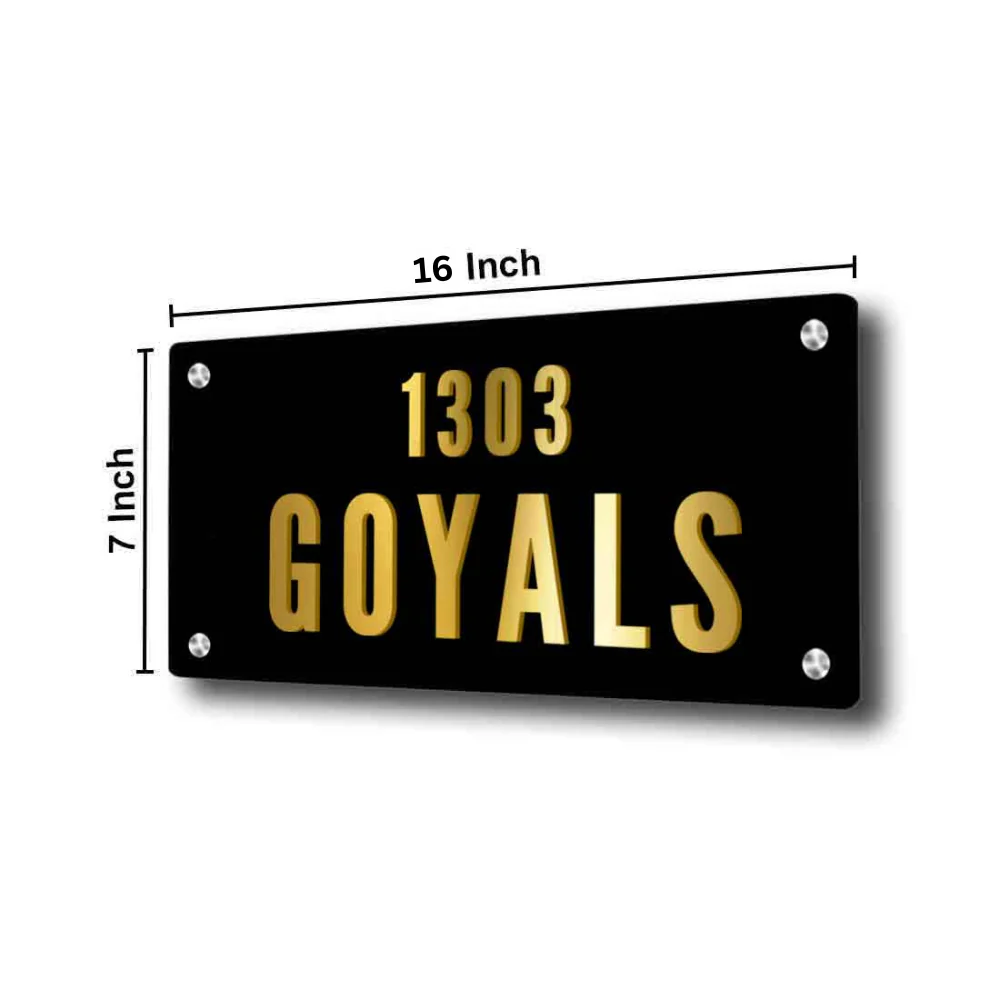 Personalized Metal Name Plate for House Outdoor Name Board - Image 5