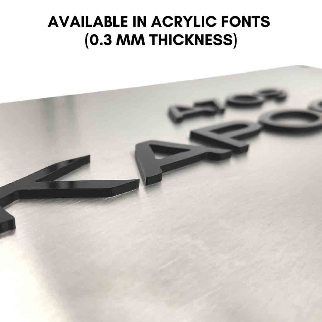 Personalized Metal Name Plate for Office Flat Entrance Outdoor - Image 3