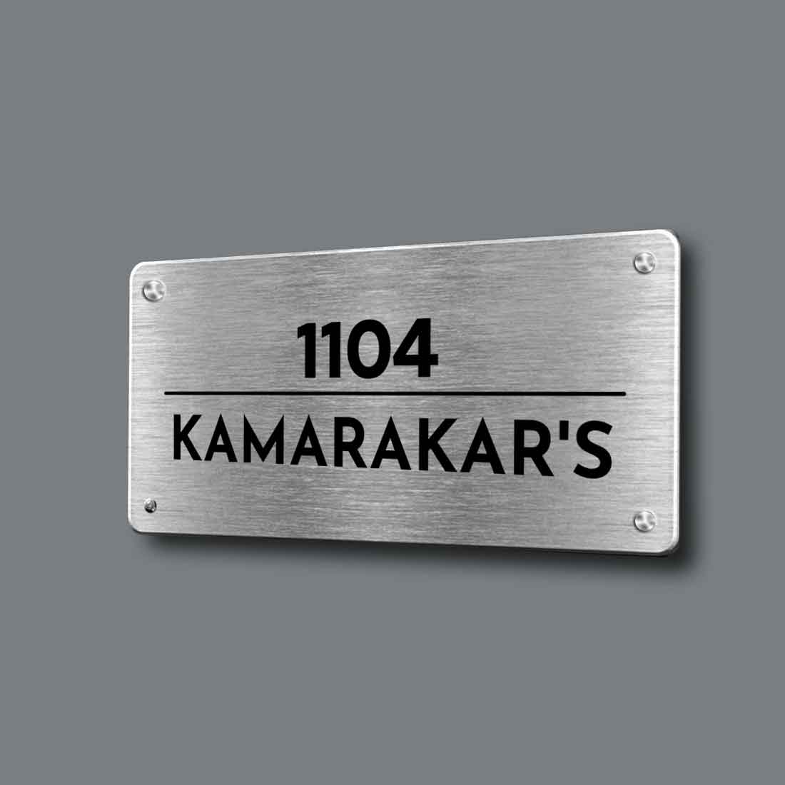 Personalized Metal Name Plates for Home House Flats Stainless Steel - Image 2